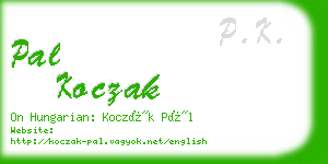 pal koczak business card